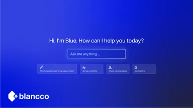Blancco Blue - トップ画面