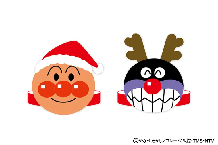 クリスマスお面工作　※画像はイメージです