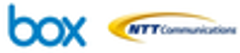 Box Inc.、NTTコミュニケーションズ株式会社のロゴ