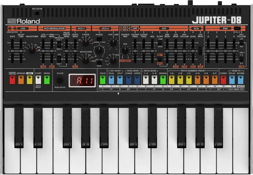 『JUPITER-08』　付属キーボード・ユニット「K-25m」 装着時