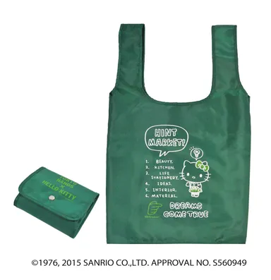 HANDS×HELLO KITTY エコバッグ 「ハローキティ扮するハンズスタッフ」バージョン