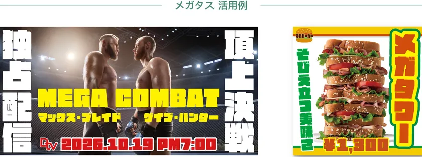 ダイナフォント「メガタス活用例」