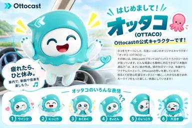 Ottocast公式キャラクター_オッタコ紹介