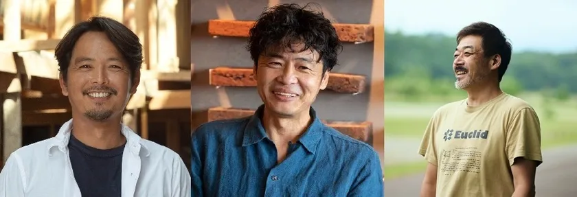 左官職人　久住 有生 氏 ／ 煉瓦職人　高山 登志彦 氏 ／ タイル職人　白石 普 氏