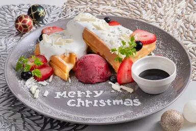 ホワイトクリスマスワッフル