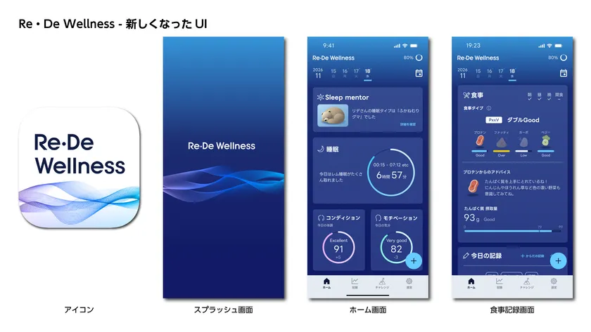 新しくなったUI