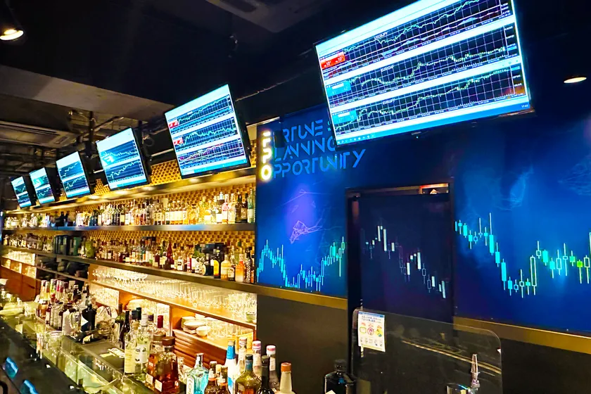 証券バー「Bar FPO」店内の様子
