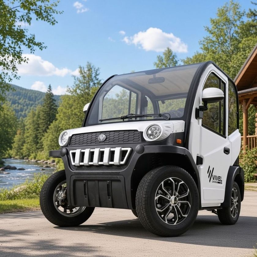 「VIVEL」から新モデル登場!冷暖房付き・車検不要の
1人乗り小型電気自動車新型4輪EV
「ビベルクルーザー」仕様・価格を発表