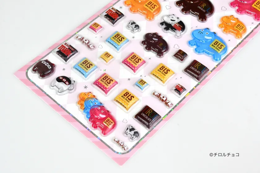 チロルチョコ あかべこ クリスタルシール_2