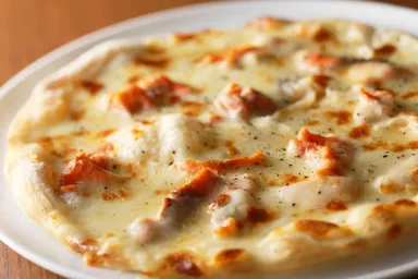 酒粕と琵琶鱒のピッツァ