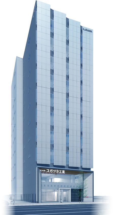 スガツネ工業、東京ショールームを全面建て替え
本館・別館を1棟に集約、規模を拡大して11月オープン