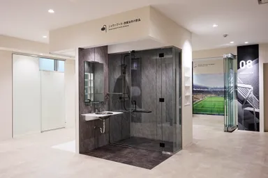 3F建具金物・建築用ガラス金物エリア展示風景