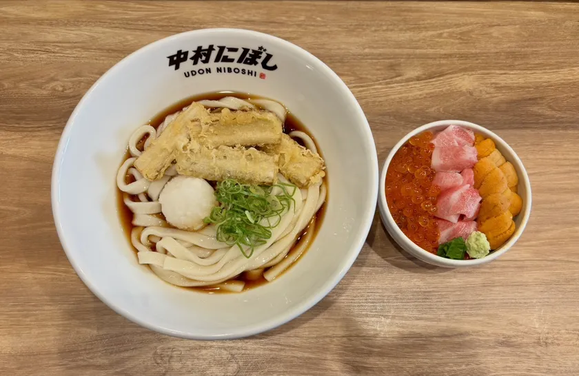“ぜいたく”な一杯をうどんと一緒に