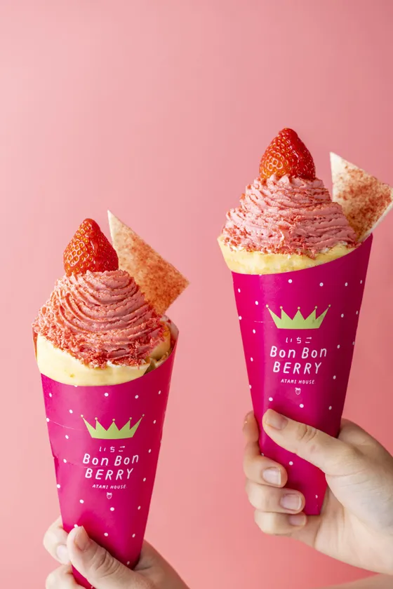 いちごモンブランチョコクレープ
