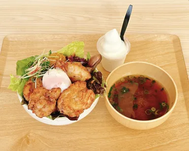 頑張っぺ！千葉！応援　塩麹からあげ丼