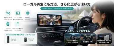 ネット接続なしでも楽しめる、USB動画再生に対応