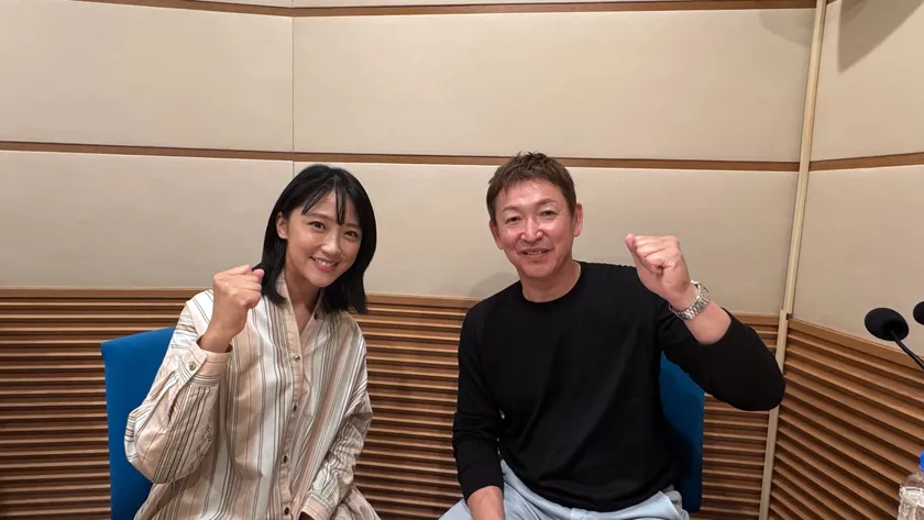 立浪和義さんとMC竹内由恵さん