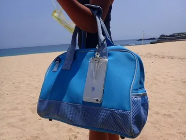 カラビナをつければ海へも