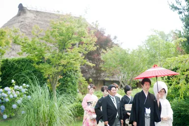 築300年の茅葺きの和式場