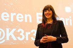 ハッカーの重要性を語る基調講演者 ケレン・エラザリ氏