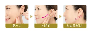 貼って→上げて→とめるだけ！