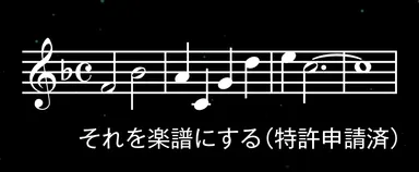 そのまま楽譜して演奏