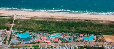 蓮沼ウォーターガーデン空撮写真