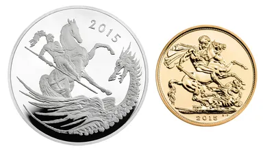 5ポンド銀貨・1ソブリン金貨