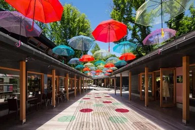 虹色の空を創る「アンブレラスカイ」