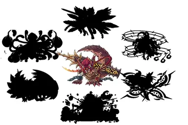 七罪獄シルエット集合