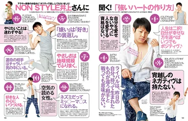 andGIRL 8月号 NON STYLE 井上