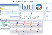 「TALON」で構築された業務システム画面イメージ