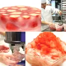 まるごと苺かき氷 調理過程