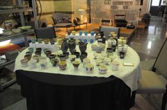 豆ちょこ展示の様子