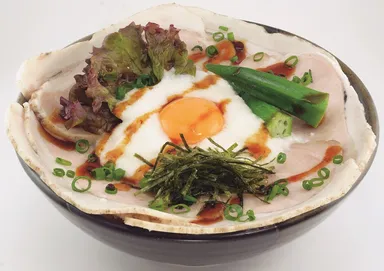 「毛利と長曾我部の絶品ねばりポーク丼」