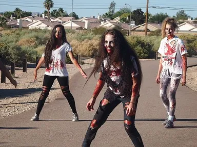 ラスベガスで開催された「ゾンビラン」の様子1