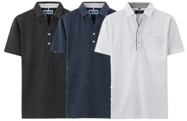 ドット柄スキッパー