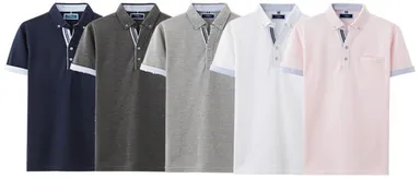 ボーダー柄スキッパー