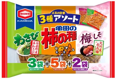 295g　亀田の柿の種　3種アソート　10袋詰