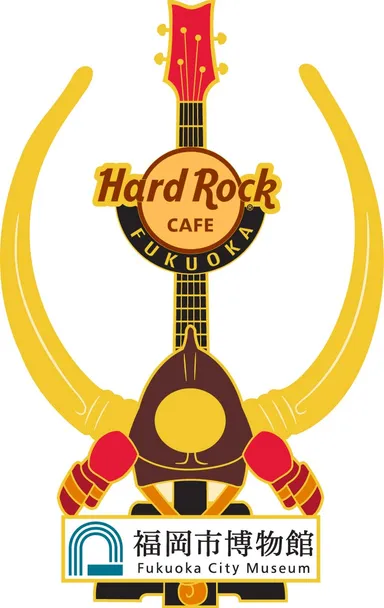 「黒漆塗桃形大水牛脇立兜」ギターピン