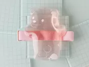 ひえクマ透明ピンク