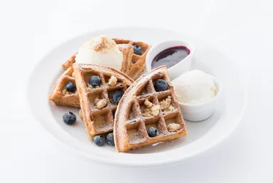 ブルーベリーチーズケーキワッフル