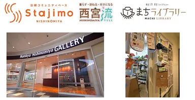 (写真左)スタジモにしのみや ／ (写真右)クリエートにしのみや