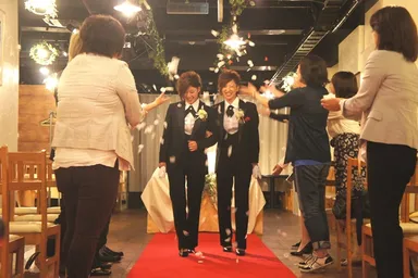 レズビアンWeddingタキシードVer