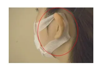 伸縮素材の耳かけ