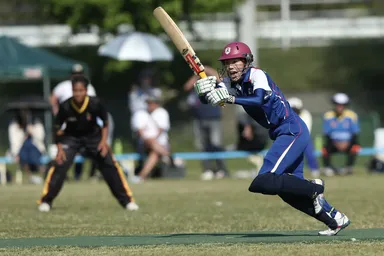 クリケット試合風景1 (写真提供：日本クリケット協会)