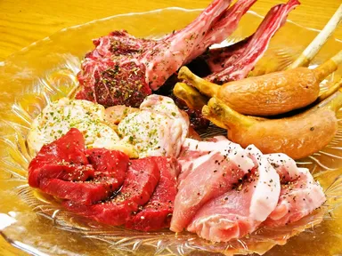 4種のお肉とウインナー