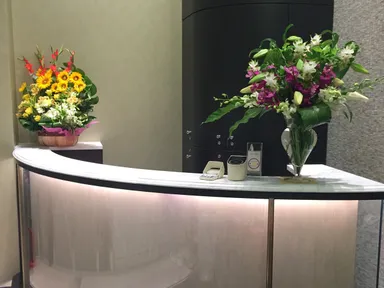 落ち着きのあるエントランス