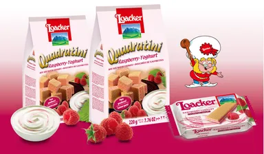 クワドラティーニ　ラズベリーヨーグルト