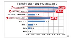 図1：頭皮・頭髪で気になることは？